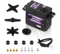 Servo motore radiocomandato 270° Heemol 15kg High Torque Serial Bus Servo, Upgraded Intelligent Twin Axis Metal Gear Servo Tester per robotici, automotive e barche, Professional Competitive Sports