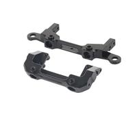 Servo Mount Staffa compatibile con paraurti anteriore e Era in alluminio compatibile con il supporto della colonna di guscio del corpo per auto RC Compatibile con la serie III AXI03007 1 10(Black)