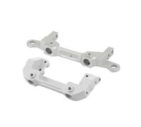 Servo Mount Staffa compatibile con paraurti anteriore e Era in alluminio compatibile con il supporto della colonna di guscio del corpo per auto RC Compatibile con la serie III AXI03007 1 10(Argent)