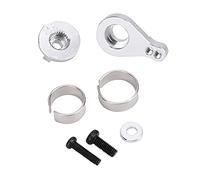 Servo protettore per braccio sterzo per auto RC 25T Accessori di aggiornamento in lega di alluminio ad alta precisione Braccio sterzo buffer leggero e durevole adatto per auto (Argento MN-025S)