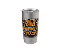 Servo religioso di Dio Fedele Gesù Cristiano Credente Bicchiere termico in acciaio inox doppia parete