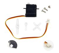 Servo rotante, 1 set, classe 1,7 grammi, con connettore JST da 1,00 mm, lunghezza cavo 110 mm, mini-servo digitale a bassa tensione, Slow Flyer RC elettronico per elevatore, alettone, timone