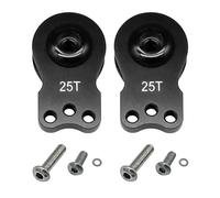 Servo Saver in Alluminio 25T 3 Fori Regolabile Hi-Torque Servo Clacson Compatibile con 1/8 1/10 RC Car Crawler SCX10 Boat Capra TRX4 TRX6 RC Parti Barche