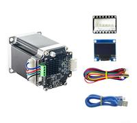 SERVO57A - Kit motore passo-passo chiuso da 57 mm, coppia alta 1,8 Nm, per display OLED e scheda adattatore per router CNC per aggiornamento stampante 3D (con schermo)