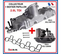 Servomotore + Collettore Di Aspirazione Per AUDI A3 A4 A5 A6 Q5 2,0 2,0L TDI