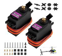 Servomotore MG996R, Micro RC Servo Kit 2PCS, Servo digitale ad alta coppia per robotica, veicoli RC, Progetti meccanici impermeabili, Servomotori in metallo