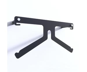 Servomuto, Appendino da parete in acciaio inossidabile FREEDOM 1 dimensioni 11x23x h 45 cm peso 3 kg colore Nero nero