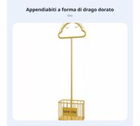 Servomuto con Cesto e Ruote Montaggio Facile Carrello Portabiti per Famiglie