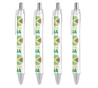 SERYMJ Jamaican It's in MyPrint - Penne a sfera retrattili da 0,5 mm, per donne e uomini, 4 pezzi