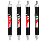 SERYMJ Living On The Edge Lineman Print Penne a sfera per donne e uomini 0,5 mm penna a sfera retrattile fine 4 pezzi