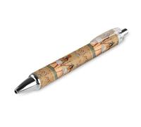 SERYMJ Penne a sfera con stampa di geroglifici e faraoni egiziani per donne e uomini, penna a sfera retrattile fine da 0,5 mm, 1 pezzo