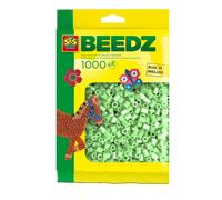 SES 00713 Children's Packet of 1000 Light Iron on Beads, Mint Green, Small