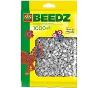 Ses 00716 Confezione di 1000 Perline Grigie da Stirare per Bambini