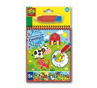 SES Creative 00132 Colour with Water Farm Book - Mess-Free Creative Play for Kid