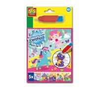 SES Creative 00133 Libro da colorare (con Pennello ad Acqua Fantasia)