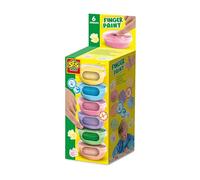 SES Creative 00397 - Pittura a dita pastello, 6 colori, 45 ml