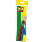 SES Creative 00399 - Jumbo Paint Brushes for Kids, 2 Pieces, Easy-Grip for Young