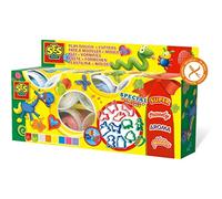 SES creative SES Super Dough, 8 Farben Knetmasse, Mehrfarbig