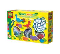 SES Creative- Plastilina-Set di formine per Biscotti a Forma di Dinosauro, 00503