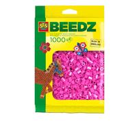 SES Creative 00718 Children's Packet of 1000 Neon Pink Iron-on Beads