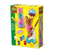 Moulage et peinture - Chat - Loisirs créatifs - SES CREATIVE - Pour réaliser des chats avec 6 couleurs de peinture.