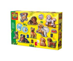 SES Creative 01294 Casting and Painting - Dogs - Creative Craft Kit for Kids Age