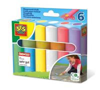 SES Creative 02206 Playground chalks 6 Pack, Mixed