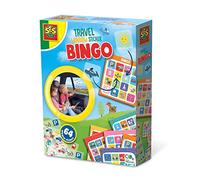 SES Creative Bingo da viaggio per finestrino 02238 Colore Rosso/escursione tinta unita