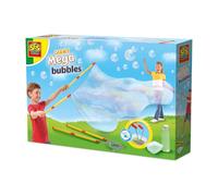 SES Creative 02323 Mega Bolle con bacchette XXL - Crea bolle extra large con pratico strumento - Include soluzione per bolle