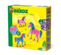 SES Creative 06406 Green Beedz-Iron on Beads Set Unicorn, Multi, One Size