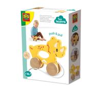 SES Creative 13203 Trekdier Triceratops 2-in-1 van hout