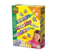 SES Creative- Anelli Facili e Braccialetti Glitterati, Colore Multiplo, 14028