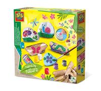 SES Creative 14032 - Set di artigianato naturale, pietre e legni decorativi, ispirato alla natura