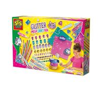 SES Creative 14139 Glitter Mega Craft Box - Creative Craft Kit for Kids Aged 5+