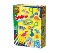 SES Creative 14294 Shrink Film - Dino Keychains - Creative Craft Kit for Kids Ag