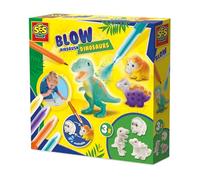 SES Creative 14295 Pennarelli Aerografo - Dinosauri - Kit di Svago Creativo per Bambini dai 5 Anni - Decorare Dinosauri Lavabili con pennarelli, Perfetto per Gli Amanti dei Dinos