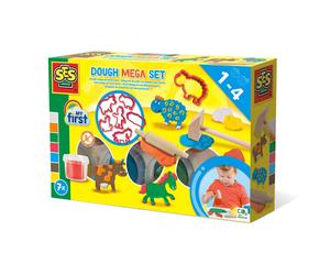 SES Creative 14438 My first-Dough mega set with tools, Multi, Small