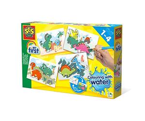 SES Creative 14465 - Colorare con l'acqua - Dinos