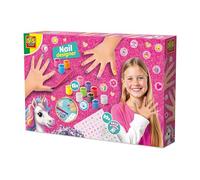 SES Creative 14729 Unghie Designer - Set creativo per bambini dai 6 anni in su, contiene smalti e pietre glitterate, perfetto per nail art