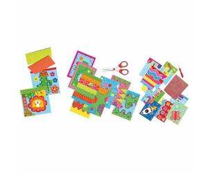 SES Creative 14878" I Learn to Cut, Make Mosaics and Perforate Activity Set, Mix