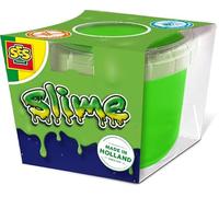 SES Creative 15041 - Muco verde neon in tazza, 140 g, giocattolo per bambini dai 3 anni in su