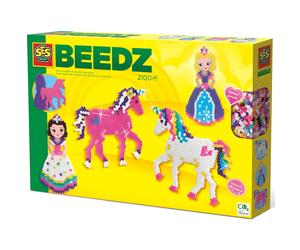 SES Creative 6216 Unicorns and Princesses Beedz Iron-On Beads, Multi-Colour