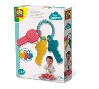 SES Creative- Animali Chiavi Giocattolo sensoriali, Colore Diversi, 13115