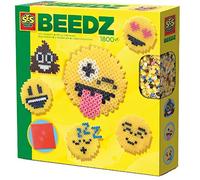 SES-Creative- Perle da Stirare Emoticons, Colore Giallo, Small, 06231