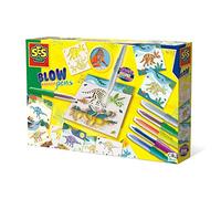 SES Creative Blow Airbrush 14286 - Penna dinosauro con cambio di colore magico, multicolore, taglia unica