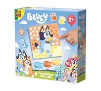 SES Creative Bluey - Pittura con le dita - 3 colori - 10 pagine da colorare con il dito - a partire da 2 anni