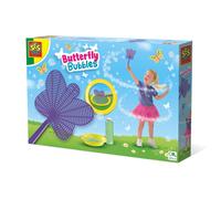 SES Creative- Farfalla soffiabolle, Colore Blu/Giallo, 02276