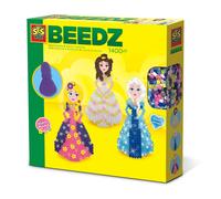 SES Creative- Flower Beedz-Perline termoadesive Principesse, Diversi Colori, 626