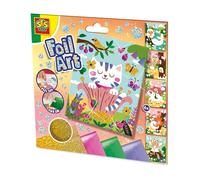 SES Creative - Foil Art-Forest Wonders - Kit fai da te per bambini - Diapositiva per bambini - Quattro diversi tipi di pellicole - Dai 5 anni in su