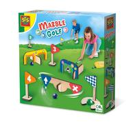SES Creative- Golf con Le biglie-Minigolf in Legno, Colore Bianco, 02302
